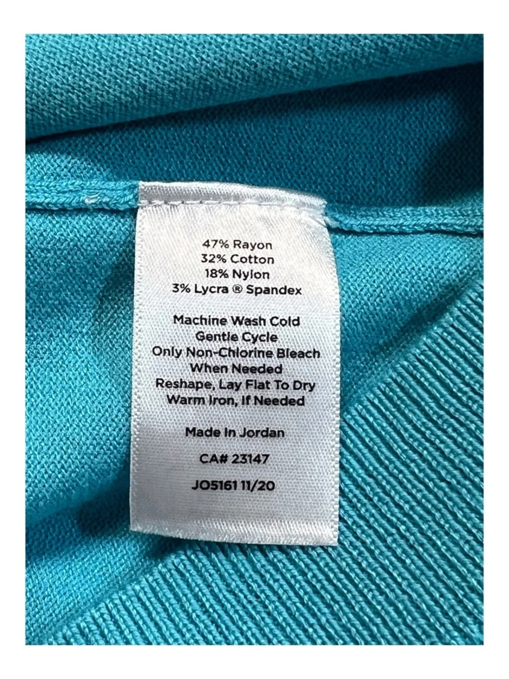 EUC++ Talbots Turquoise Blue 2 Piece Knit Tank & Cardigan Set | Size L